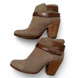 rag & bone Taupe and Brown Ankle Boots
